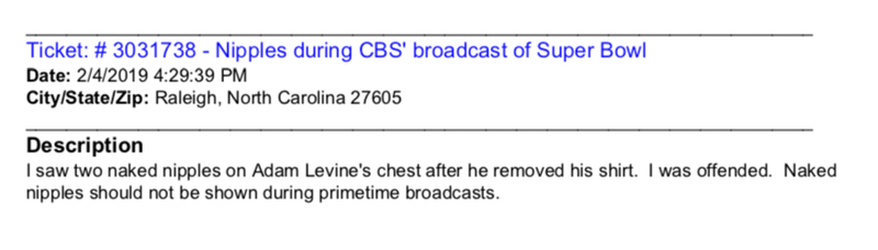 Illustration for article titled America Vs. Adam Levine's Nipples: All The FCC Viewer Complaints About The Super Bowl Halftime Show